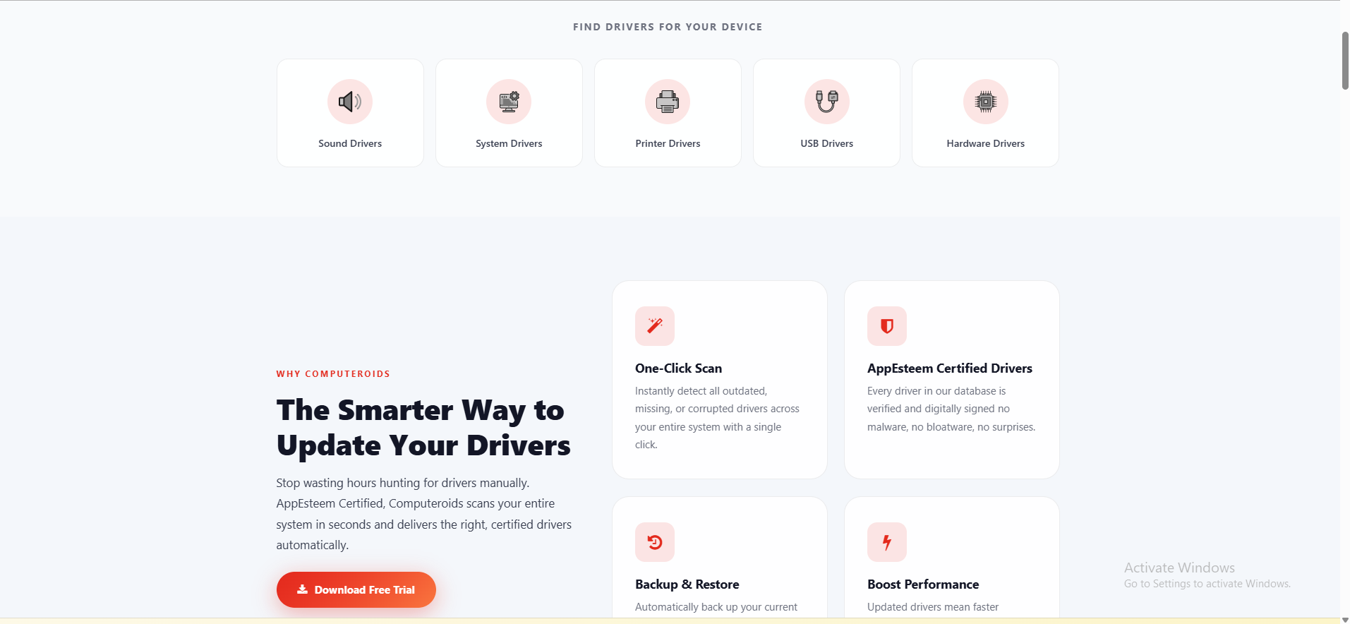 Computeroids – Driver Scan Results