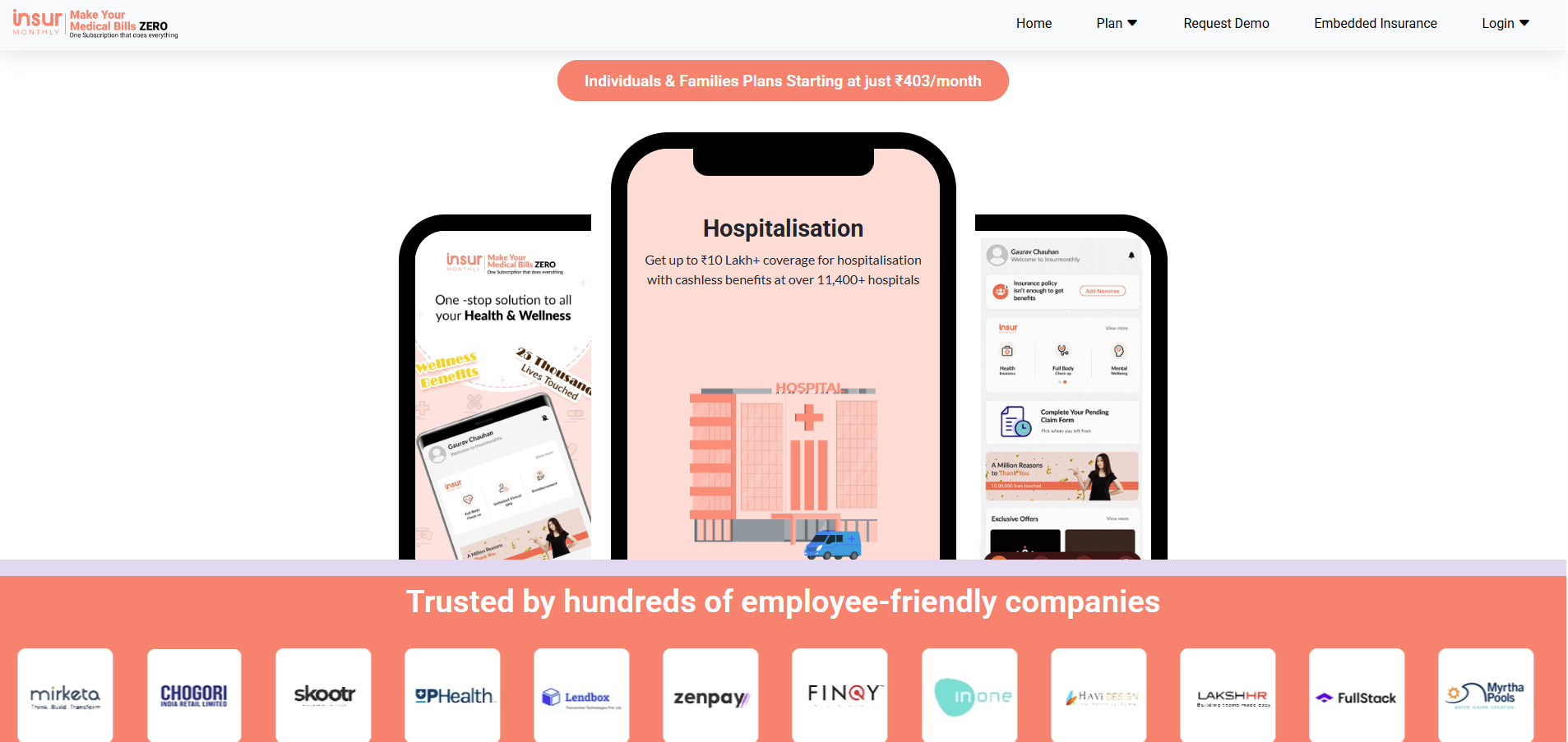 InsurMonthly – Healthcare Benefits Portal