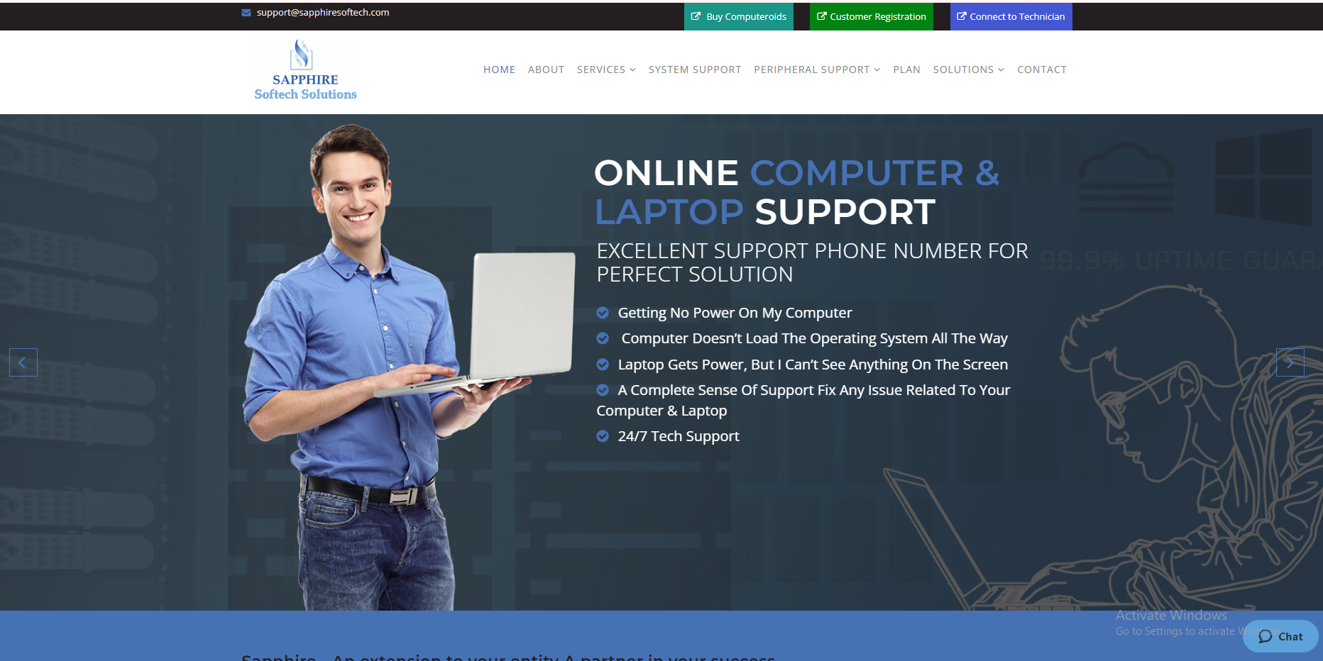 Sapphire Softech Solutions Homepage