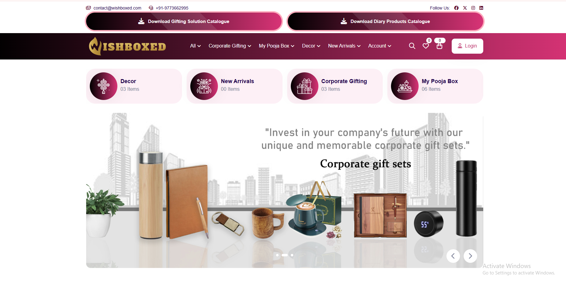 WishBoxed – Premium E-Commerce Store Front