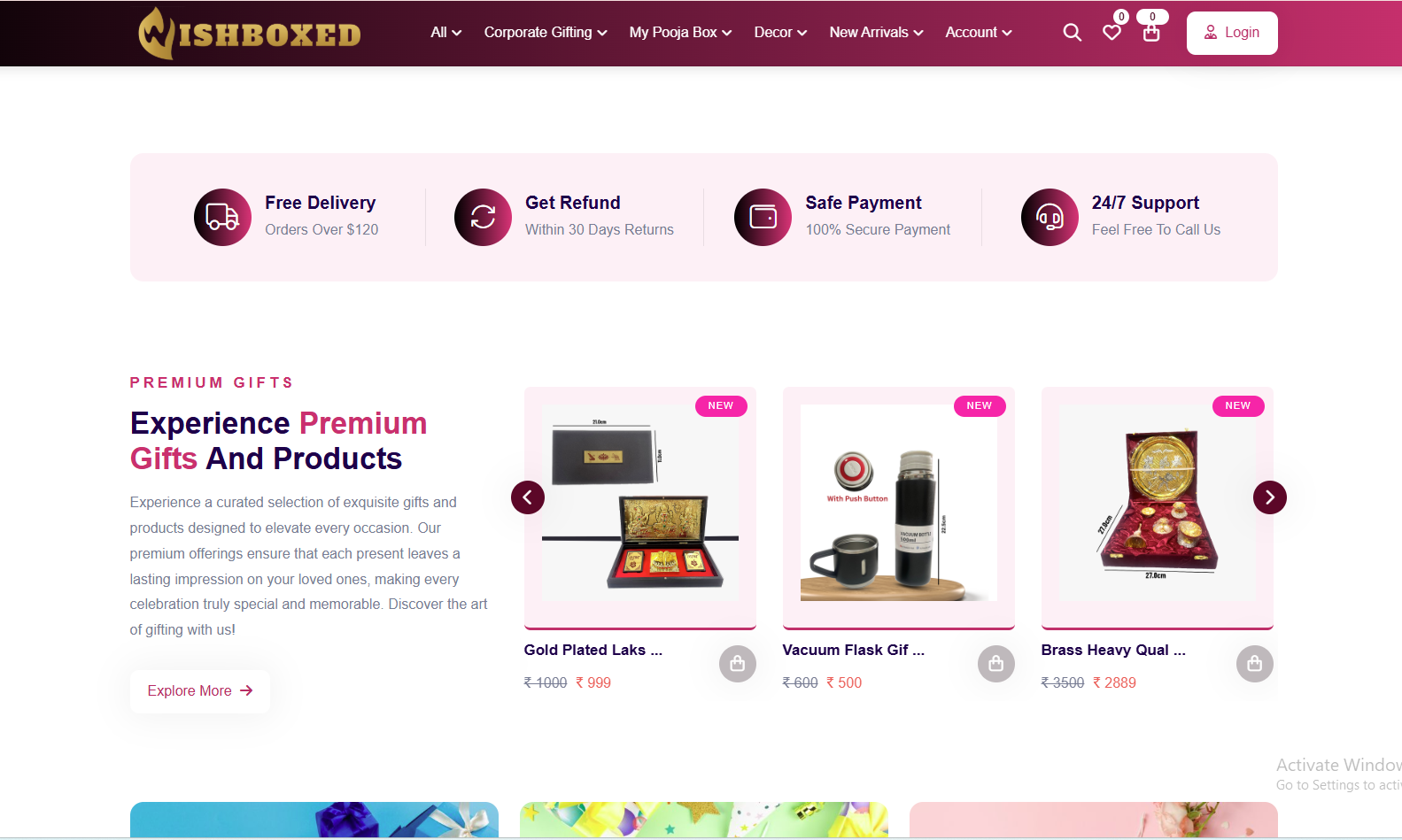 WishBoxed – E-Commerce Products & Gifting Catalog